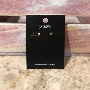 J Crew gold stud earrings